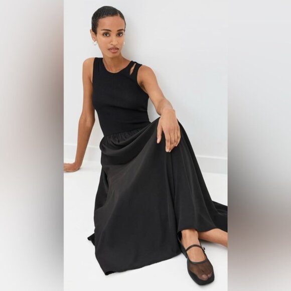 Lioness Elegant Black Sleeveless Maxi Dress size Medium - Picture 3 of 4